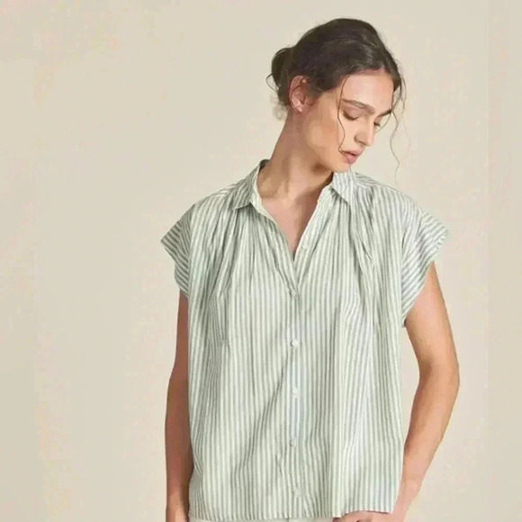 Birds of Paradise DELLA SHIRT IN PALMERA STRIPE‎ - Picture 1 of 9